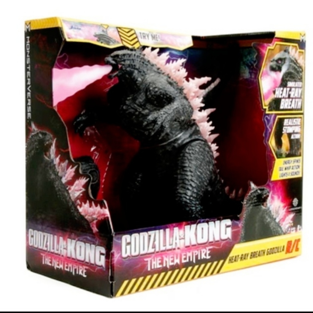 🔥 Jada Godzilla x Kong: The New Empire - Heat Ray Breath Godzilla R/C 2024 NEW
